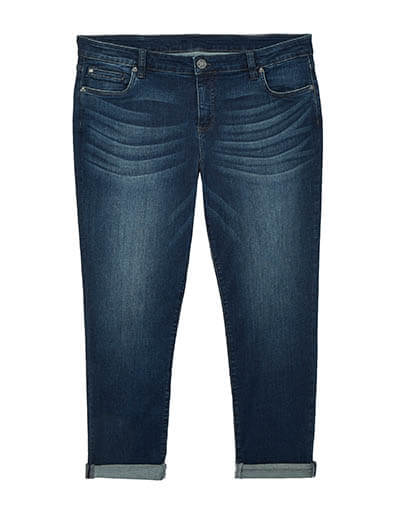 plus-size spring capsule collection cuffed denim