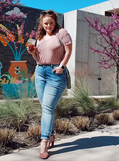 Meredith in jeans