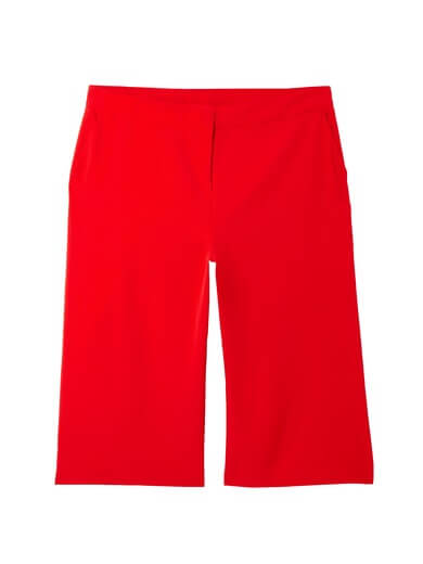 red plus size capri pants