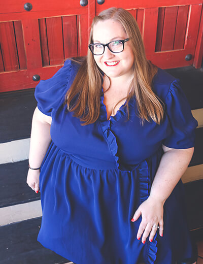 plus-size birth jen mclellan blue dress
