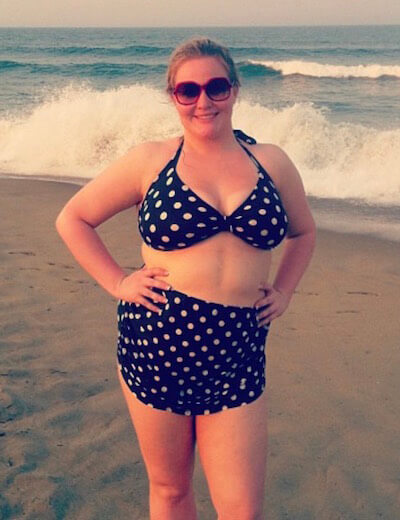 plus-size bikinis sean polka dot bikini