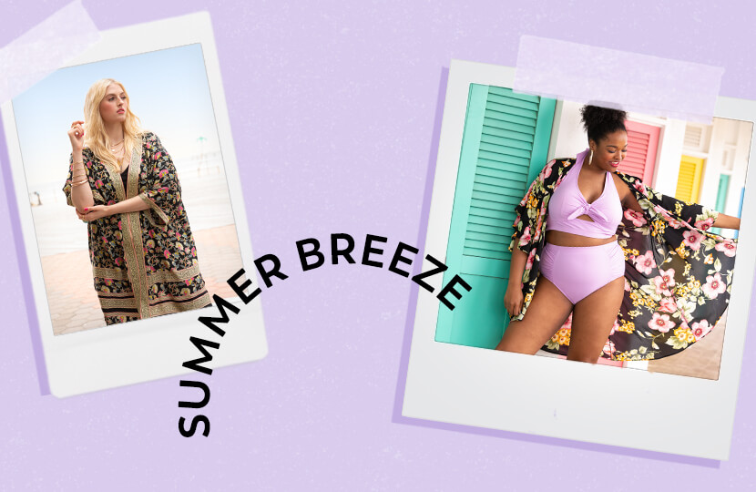 plus size summer coverups women in bikinis and kimonos