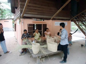Visiting credit union members who make beautiful baskets, they are looking at starting a Co-Op, to cut out the middle man, who makes all the money... - with Coopscanada