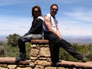 Leslie with her husband Mark.