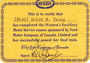 EF 4 Motor course certificate