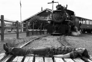 Fall Fair photo bw