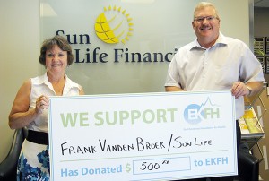 Frank Vanden Broek seems to be always giving back to his community. EKFH photo