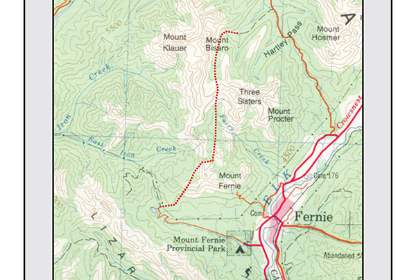 Mount Ghakis Map Goat hunters charged by griz