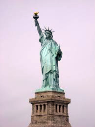 The Statue of Liberty in New York Harbour is 151 ft. from the base to the torch, not including the pedestal and foundation.