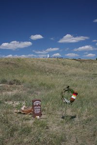 Custer Battlefield site at Little Big Born.