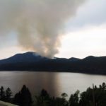 Two fires burning west of city