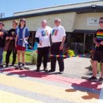 Rainbow crosswalk opening celebrated
