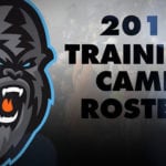 High picks highlight training camp roster