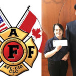 Cranbrook fire fighters present scholarship