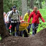 Injured mountain biker rescued