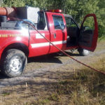 Unattended fire extinguished