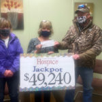 Hospice draw winner congratulated