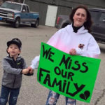 Cross-border family protests for access