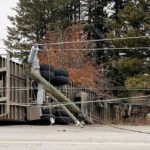 Semi-truck crash knocks out power in north valley