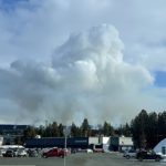 Venting allows for pile burning east of city