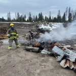 Firefighters respond to Tie Lake Transfer Station fire