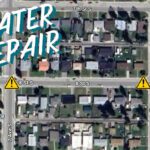 Water line repair on 8th Street S today