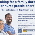 Find a doctor or nurse on Health Connect Registry