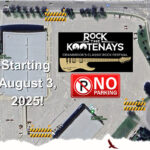 Parking restriction begins August 3 for Rock the Kootenays