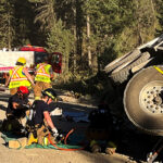 South Country firefighters respond to vehicle rollover