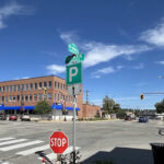 Temporary four-way stop at Baker Street intersection