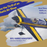Airport open house featuring aerobatic display