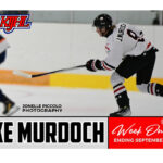 Dynamiters’ Jake Murdoch KIJHL Rookie of the Week