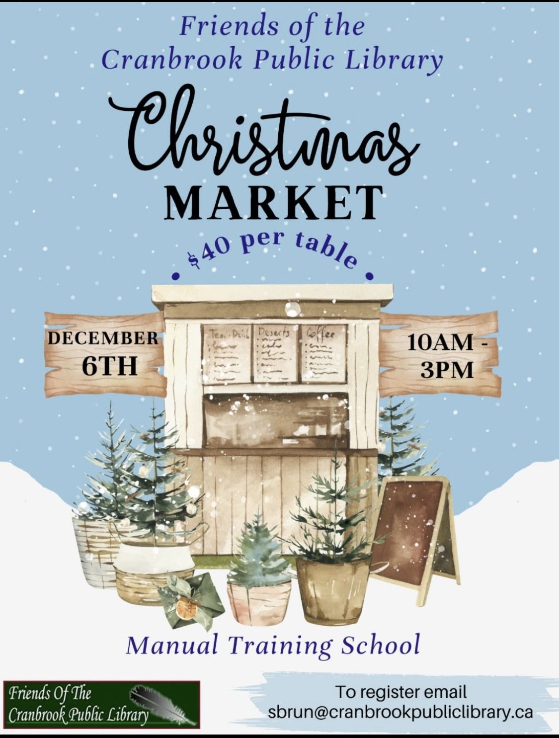 Friends of the Cranbrook Public Library Christmas Market