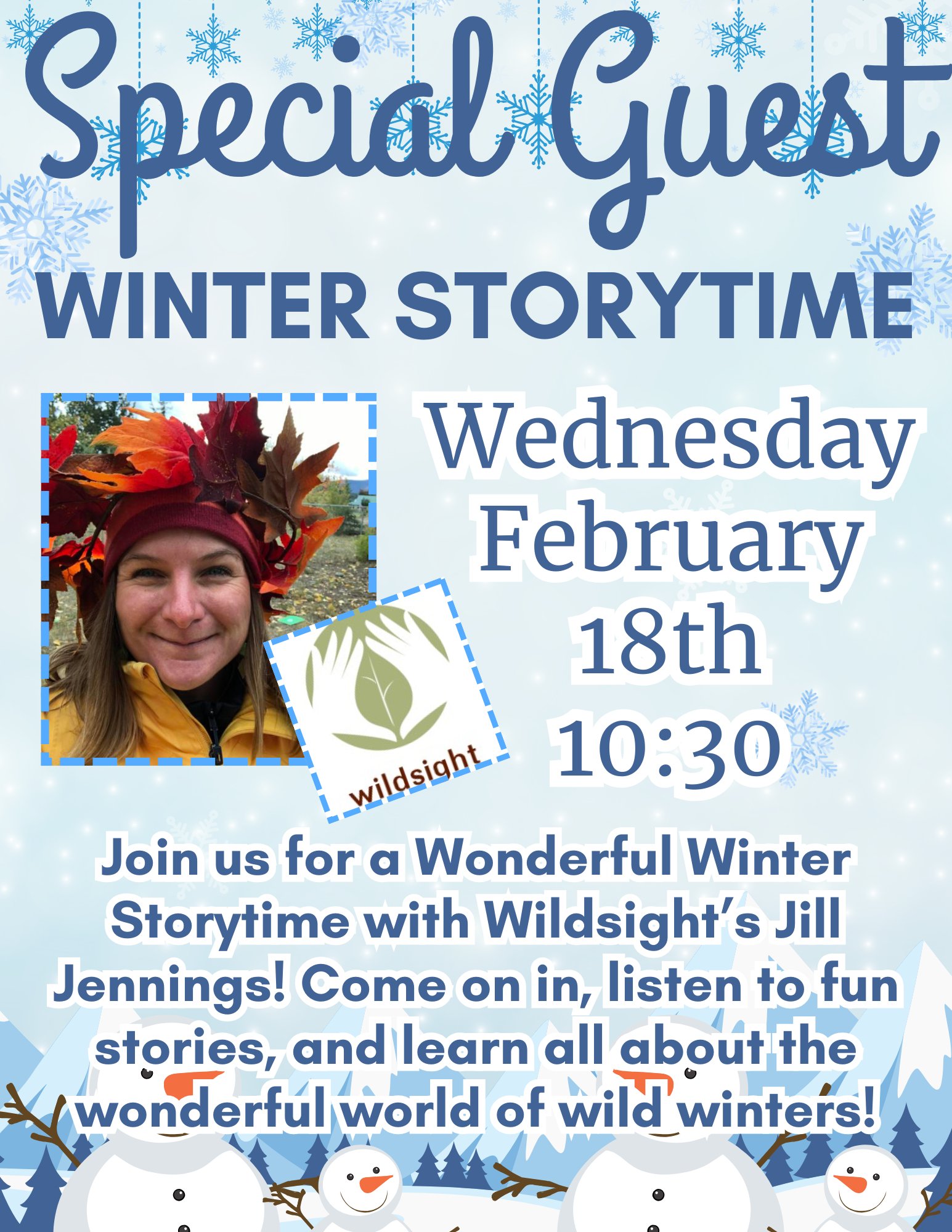 Wonderful Winter Storytime with Wildsight’s Jill Jennings