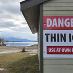Thin ice remains on Lake Windermere