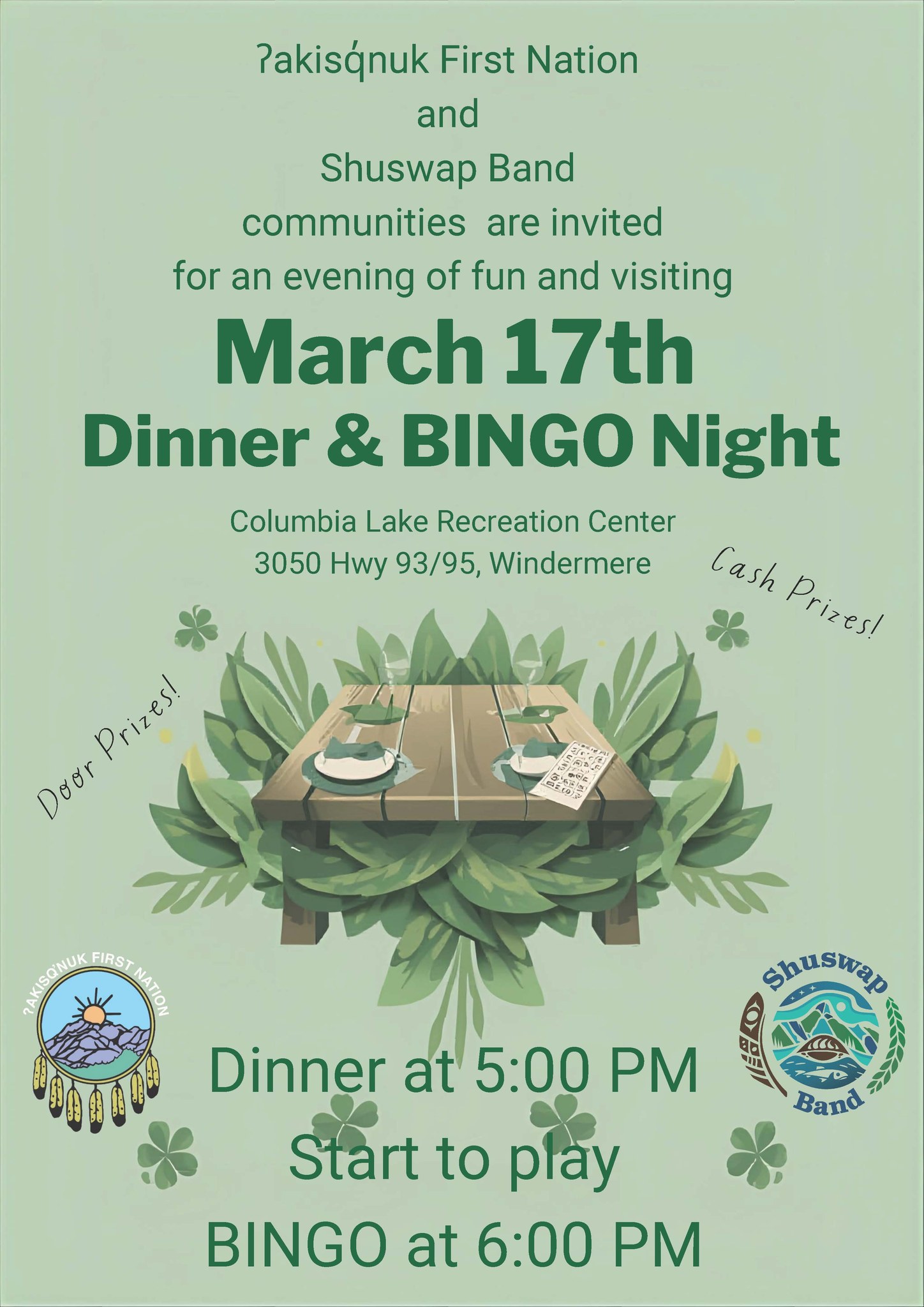 Dinner & Bingo Night
