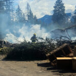 Firefighters respond to Tie Lake Transfer Station fire