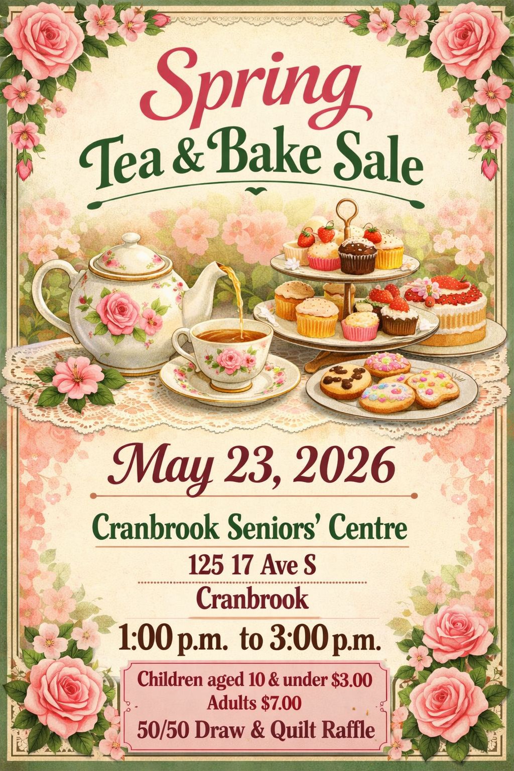 Spring Tea & Bake Sale