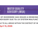 Water Quality Advisory for Invermere