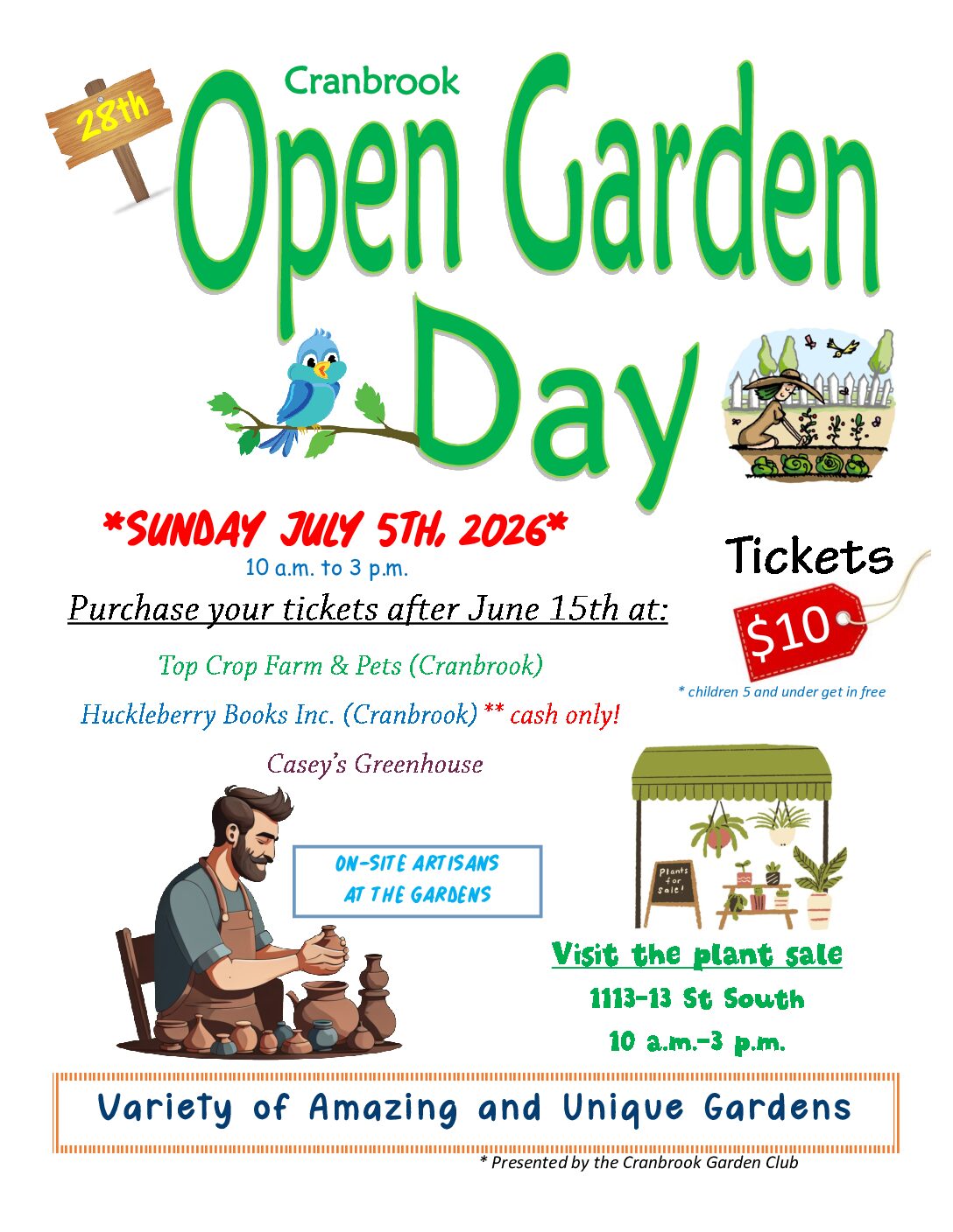 Cranbrook Garden Club Annual Open Garden Day
