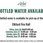 Bottled water available for Elkford residents