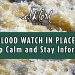 High water levels in and around Elkford