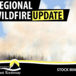 BC Wildfire Service on fire north of Skookumchuck