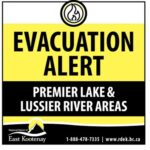  Evacuation ALERT Issued in Premier Lake Area as Lussier River Fire Expands