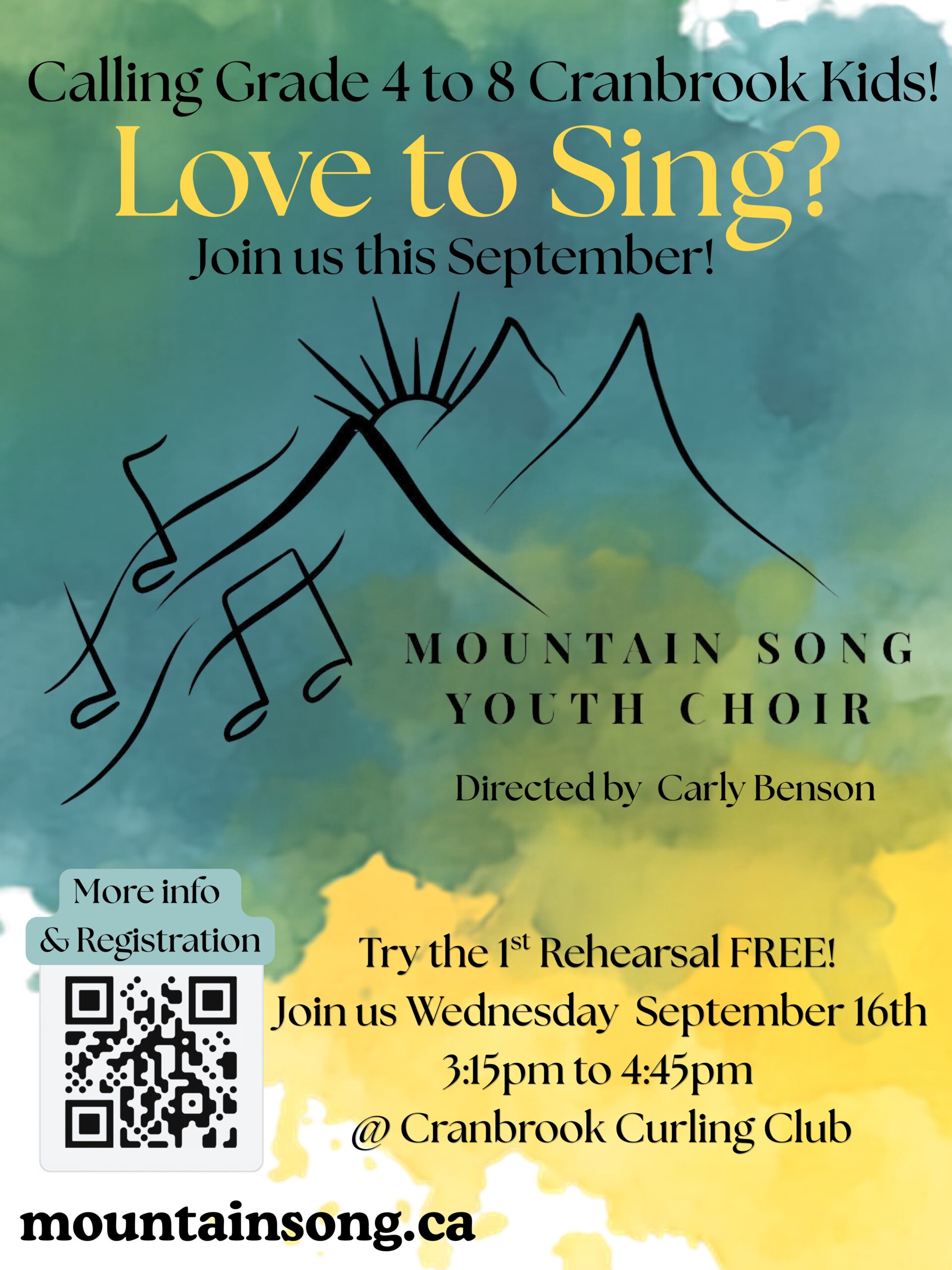 Love to Sing? Calling Grade 4-8 Cranbrook Kids!