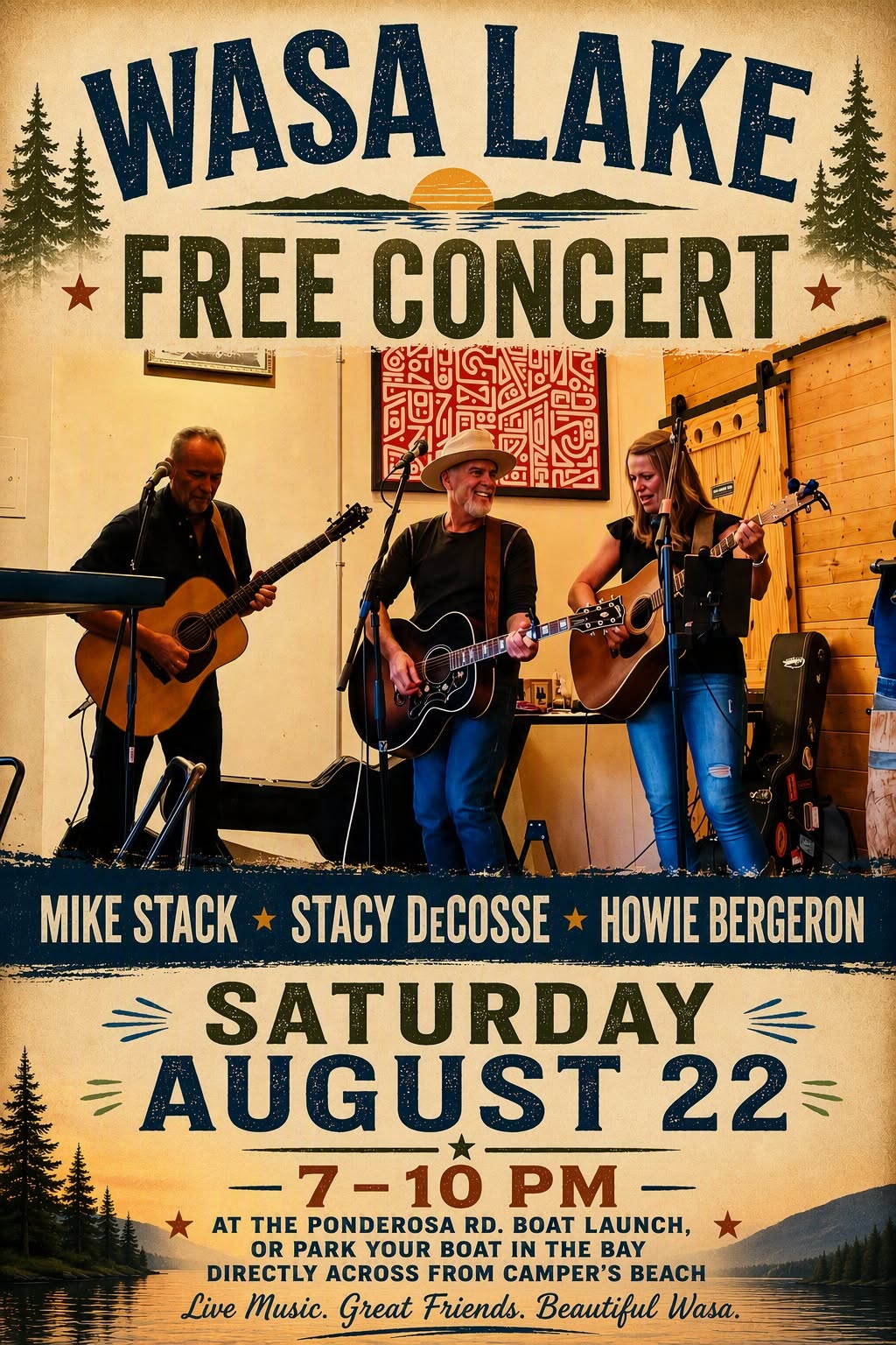 Wasa Lake Free Concert