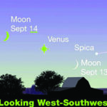 Brilliant Venus to pose with our setting crescent moon