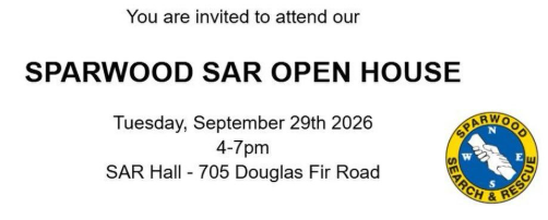 Sparwood SAR Open House