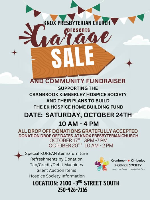 Knox Presbyterian Church Garage Sale