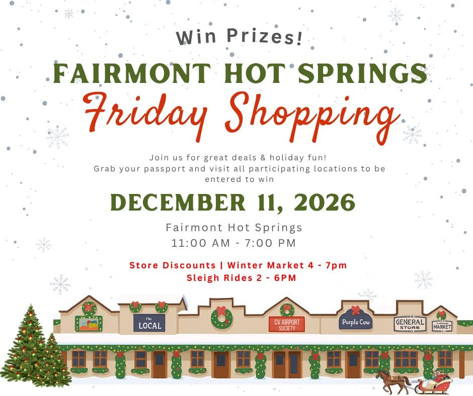 Fairmont Hot Springs Friday Shopping